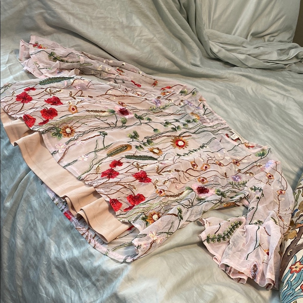 Floral Cynthia rowley Sheer Blouse